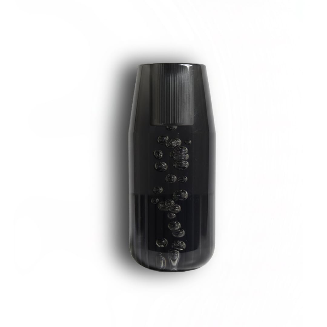 Crystal Bubble Gear Knob 10cm Black | Universal Car Gear Shift Knob with Adaptors