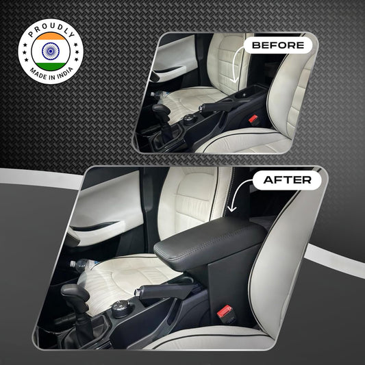 Car Center Armrest with Storage for Chevrolet Beat – Black