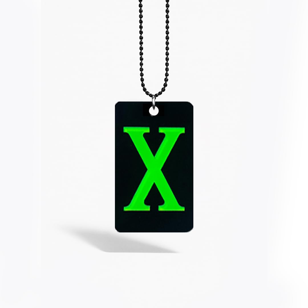 X Logo Car Mirror Hanging Pendant – Acrylic Hanging Accessory | Stylish Interior Decor
