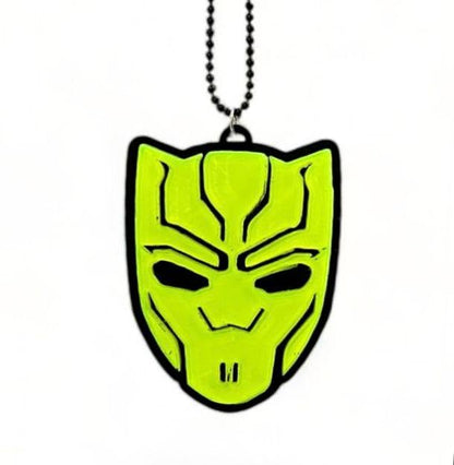 Black Panther Style Car Mirror Hanging Pendant – Acrylic Hanging Accessory | Stylish Interior Decor