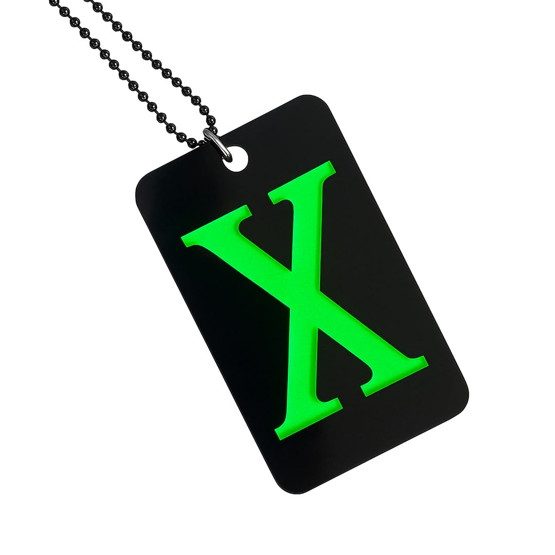 X Logo Car Mirror Hanging Pendant – Acrylic Hanging Accessory | Stylish Interior Decor