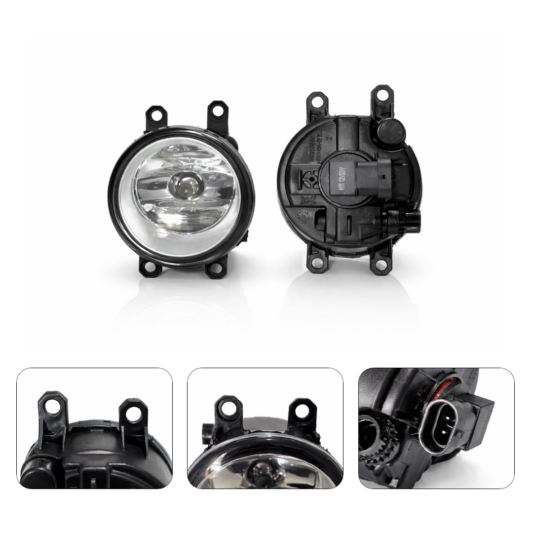 Front Bumper Fog Lamp Set for Innova 2011–2016 (Type 3/4) | H11 12V 55W Halogen | Clear Lens Driving Lights | Left & Right Pair | Plug & Play