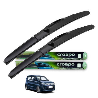 Croapo Front Hybrid Wiper Blades for Maruti Suzuki WagonR (All Models) – 18” Driver & 16” Passenger (Set of 2)