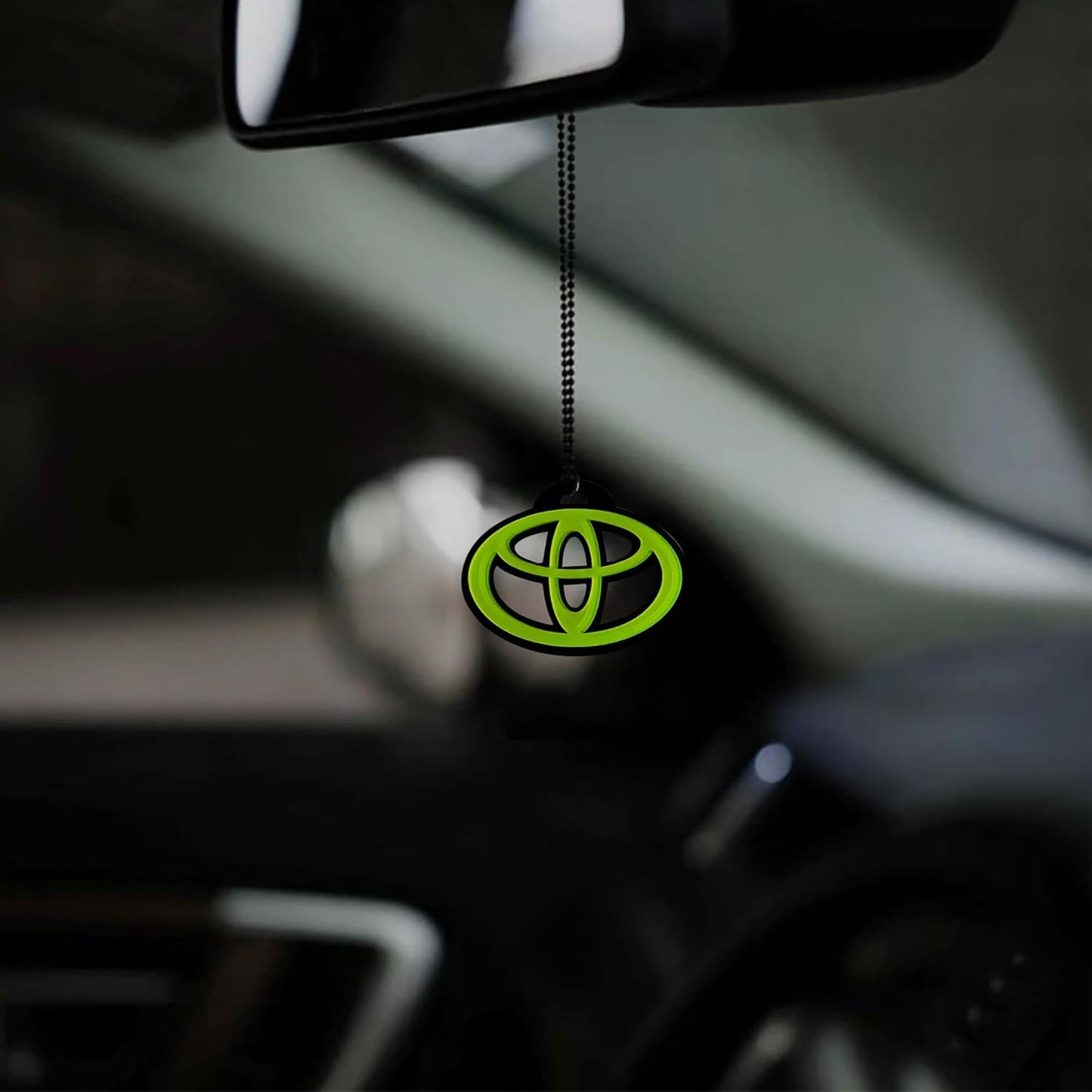 Toyota Logo Car Mirror Hanging Pendant – Acrylic Hanging Accessory | Stylish Interior Decor