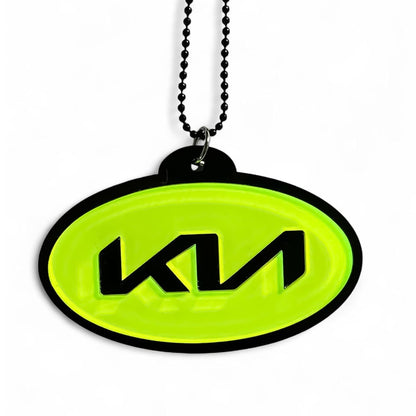 Kia Logo Car Mirror Hanging Pendant – Acrylic Hanging Accessory | Stylish Interior Decor