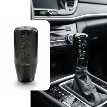 Crystal Bubble Gear Knob 10cm Black | Universal Car Gear Shift Knob with Adaptors