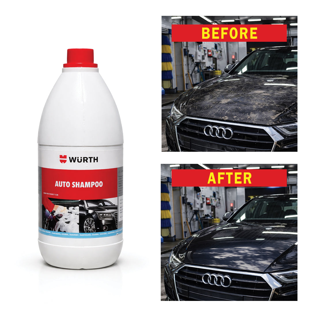 Würth Auto Shampoo – 1 Liter | Concentrated Car Wash Shampoo for Paint Protection