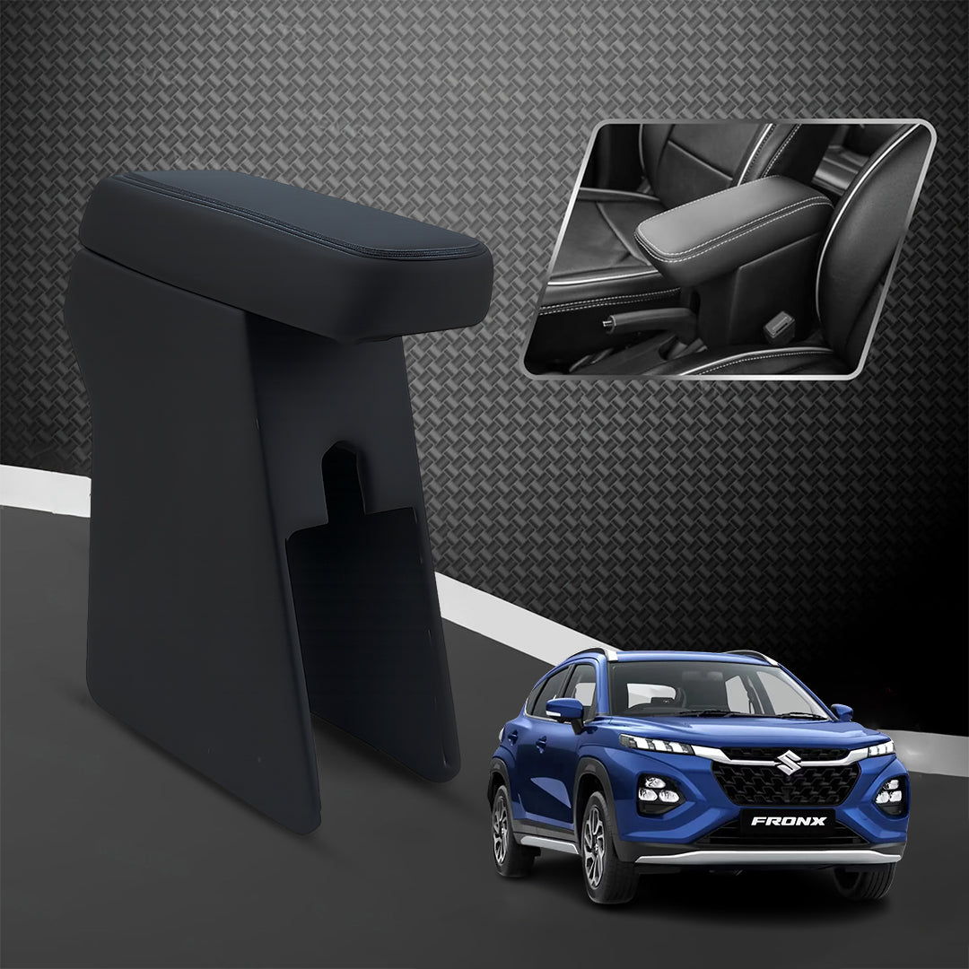 Car Center Armrest with Storage for Maruti Suzuki Fronx – Black