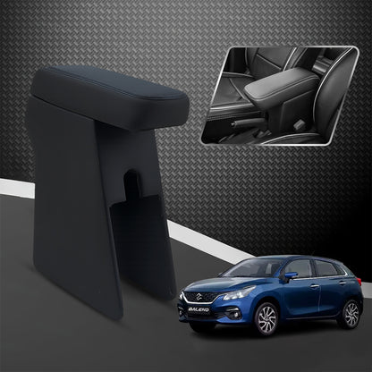 Car Center Armrest with Storage for Maruti Suzuki Baleno (New Model) – Black