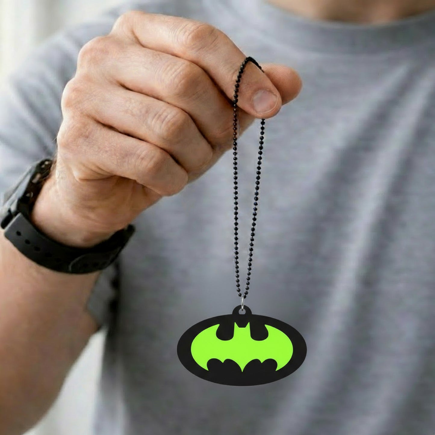 Batman Car Mirror Hanging Pendant – Acrylic Hanging Accessory | Superhero Interior Decor