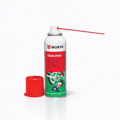 Würth Chain Spray –  150 ml High Performance Chain Lubricant with Anti-Wear Protection