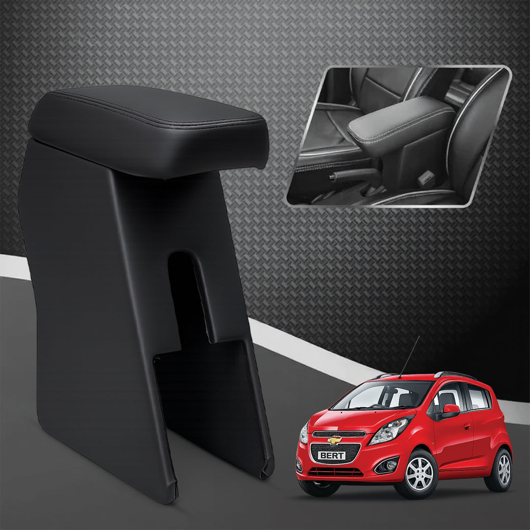 Car Center Armrest with Storage for Chevrolet Beat – Black