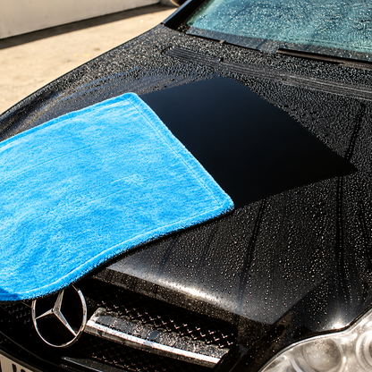 Croapo 1200GSM Double-Twist Microfiber Car Drying Towel 40 × 40 CM | Ultra Absorbent, Scratch-Free & Lint-Free | Premium Auto Detailing Cloth
