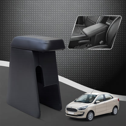 Car Center Armrest with Storage for Ford Aspire – Black