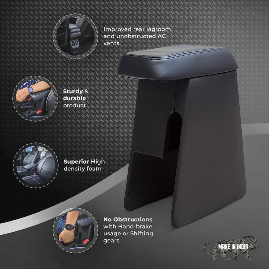 Car Center Armrest with Storage for Ford Aspire – Black