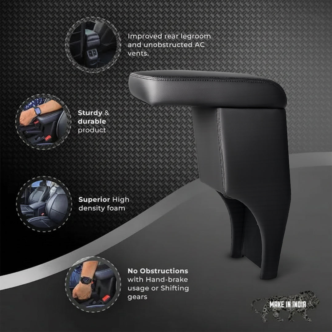 Car Center Armrest with Storage for Ford EcoSport – Black