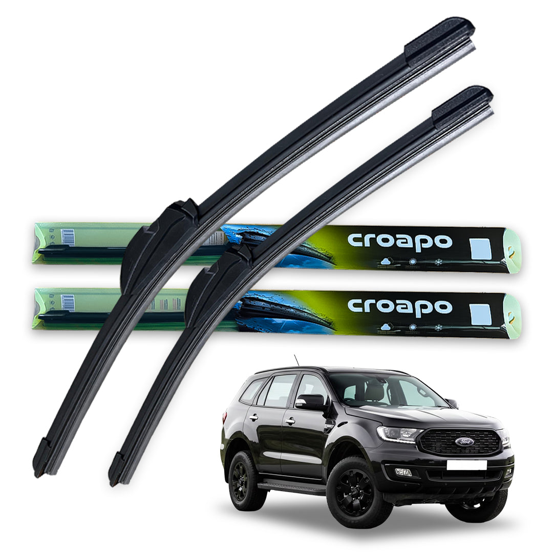 Ford Endeavour Soft Frameless Wiper Blades – 22” Driver & 16” Passenger | Set of 2