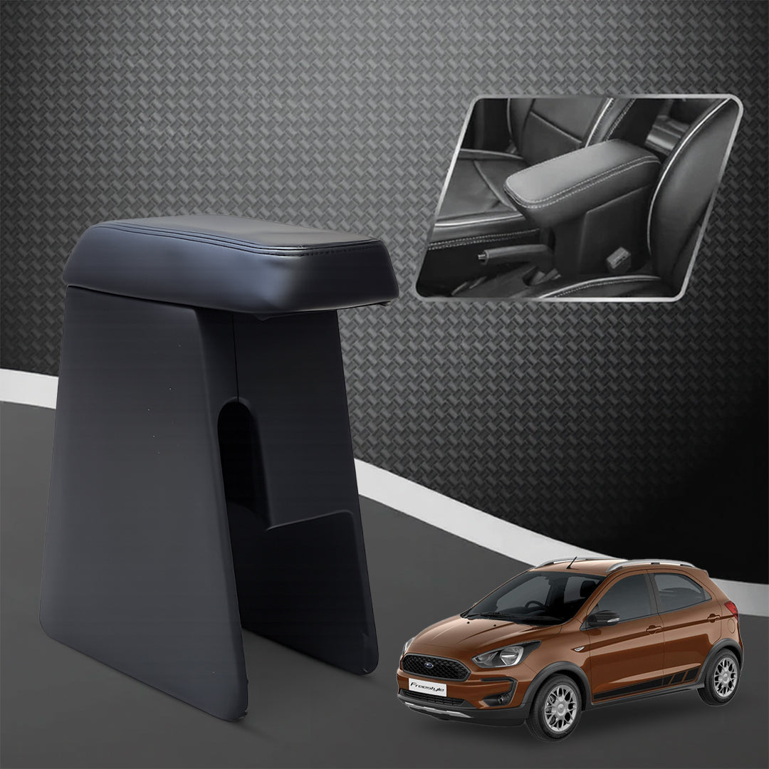 Car Center Armrest with Storage for Ford Freestyle – Black