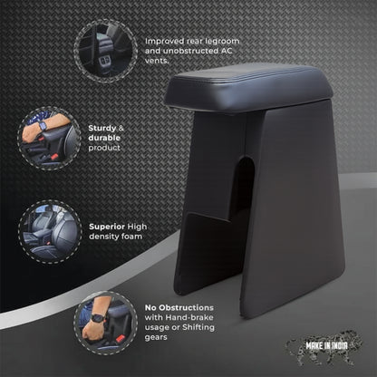 Car Center Armrest with Storage for Ford Freestyle – Black