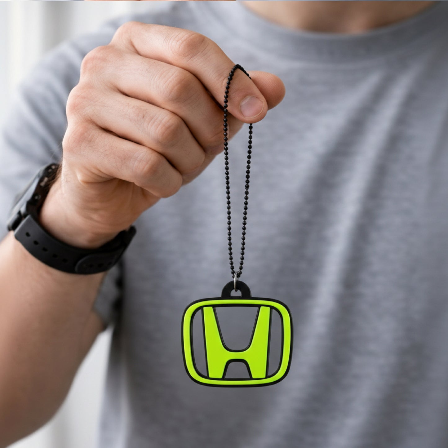 Honda Logo Car Mirror Hanging Pendant – Acrylic Hanging Accessory | Stylish Interior Decor
