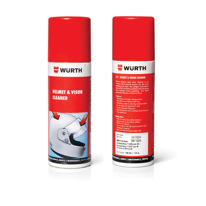 Würth Helmet & Visor Cleaner – 150 ml | Foam-Based Helmet Interior & Visor Cleaning Spray