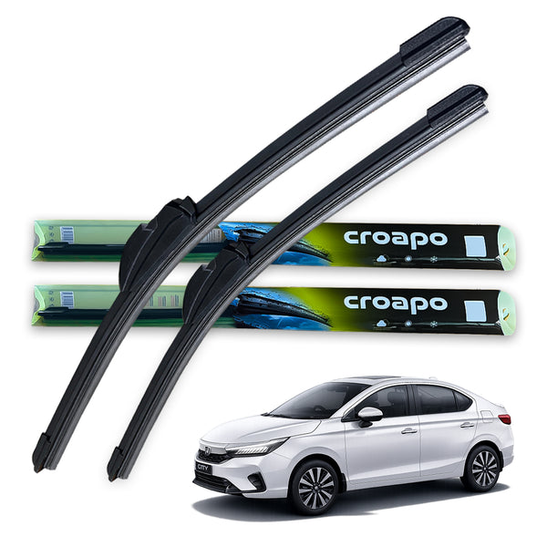 Honda City 5th Gen Soft Frameless Wiper Blades – 24” Driver & 14” Passenger | Set of 2