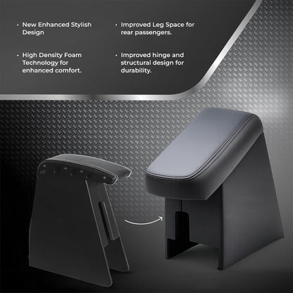 Car Center Armrest with Storage for Honda WR-V – Black