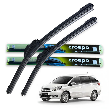 Honda Mobilio Soft Frameless Wiper Blades – 21” Driver & 16” Passenger | Set of 2