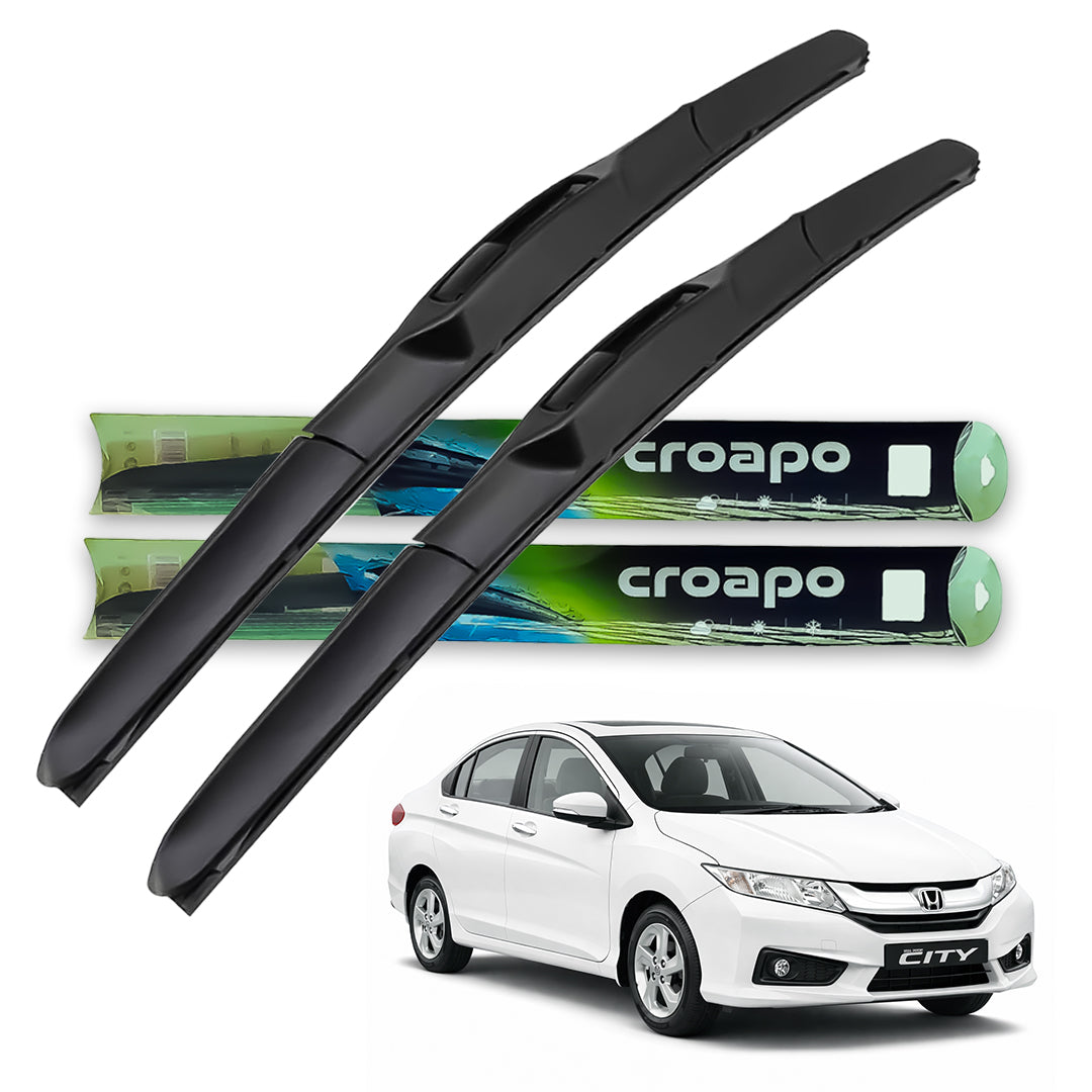Honda City (2013–2016) Hybrid Wiper Blades – 24” Driver & 14” Passenger |  Set of 2