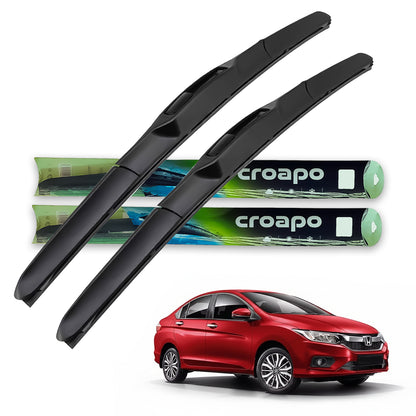 Honda City (2017–2019) Hybrid Wiper Blades – 24” Driver & 14” Passenger | Set of 2