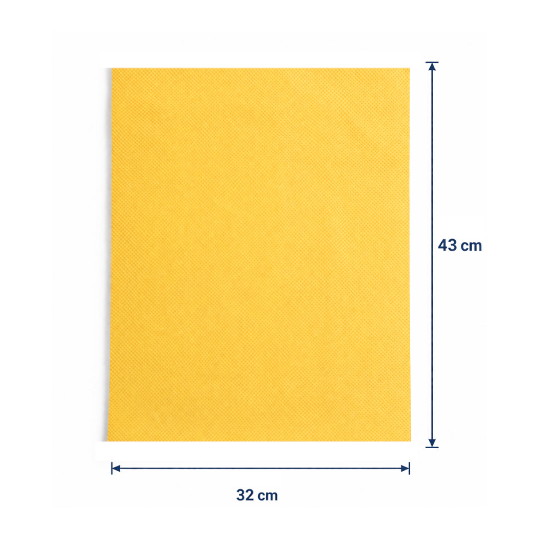 Hybrid Dry Car Chamois Cloth (Pack of 2) – Compact Size 43×32 cm | Super Absorbent Streak-Free Drying Towel for Car, Bike & Home