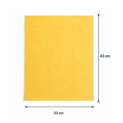 Hybrid Dry Car Chamois Cloth (Pack of 2) – Compact Size 43×32 cm | Super Absorbent Streak-Free Drying Towel for Car, Bike & Home