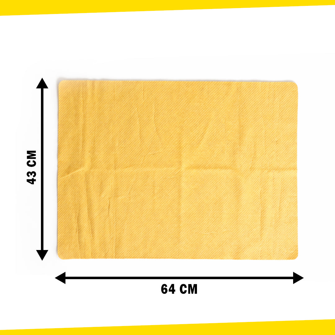 BIG Hybrid Dry Car Chamois Cloth (Pack of 2) – BIG SIZE 63×46 cm | Super Absorbent Streak-Free Drying Towel for Car, Bike & Home