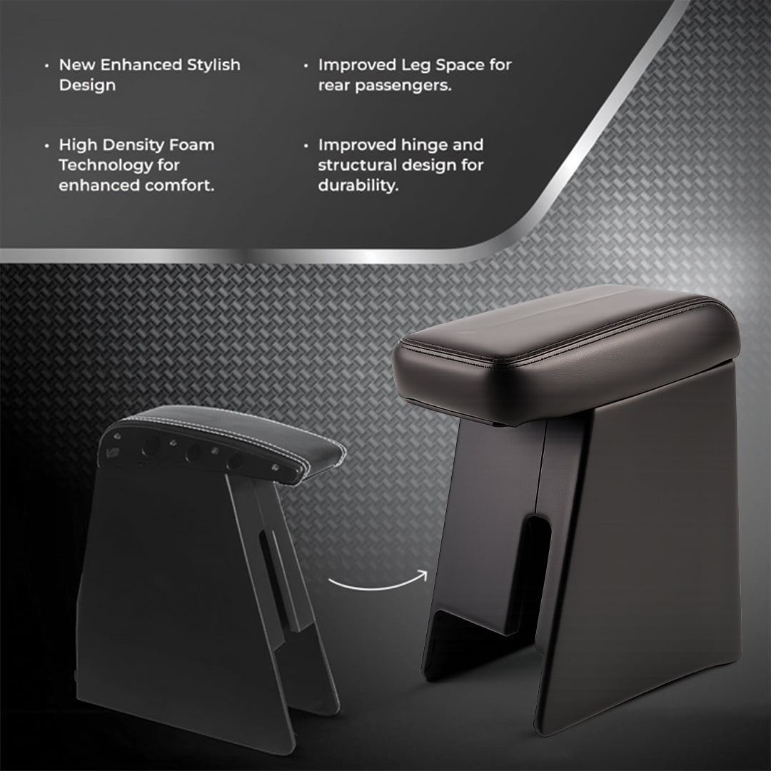 Car Center Armrest with Storage for Hyundai i20 (Old Model) – Black