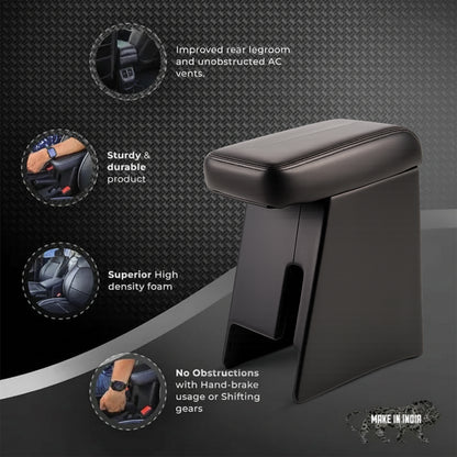 Car Center Armrest with Storage for Hyundai i20 (Old Model) – Black