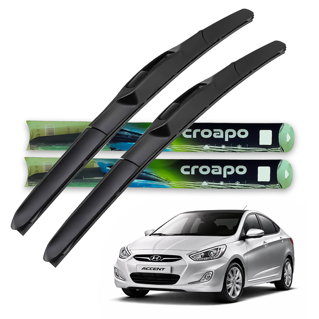 Hyundai Accent Hybrid Wiper Blades – 22” Driver & 16” Passenger | Set of 2