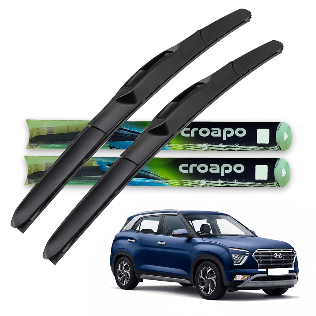 Hyundai Creta (2020) Hybrid Wiper Blades – 26” Driver & 16” Passenger | Set of 2