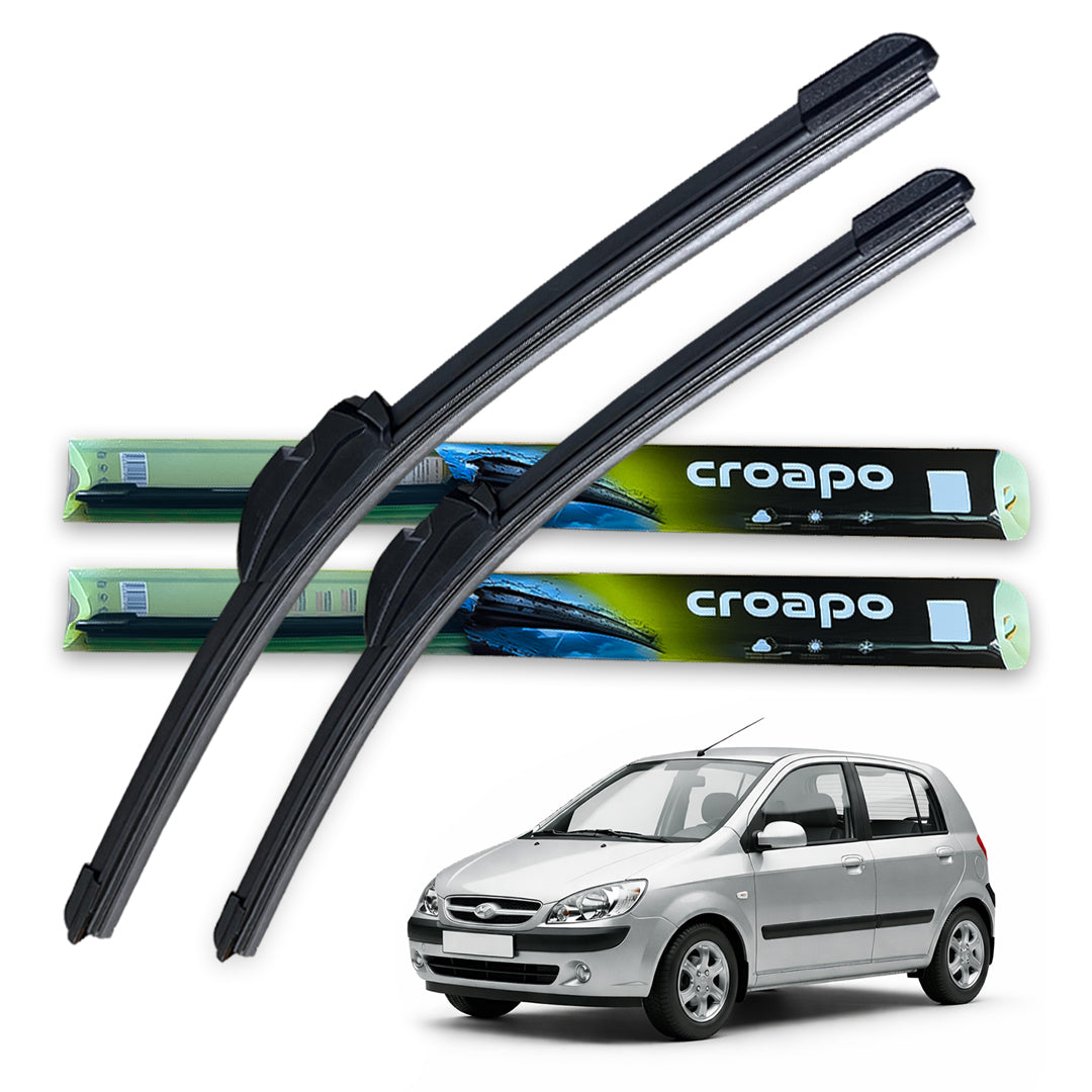 Hyundai Getz Soft Frameless Wiper Blades – 24” Driver & 14” Passenger | Set of 2