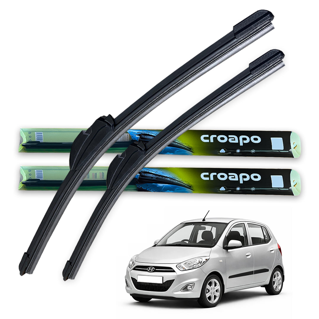 Hyundai Grand i10 Soft Frameless Wiper Blades – 22” Driver & 16” Passenger | Set of 2