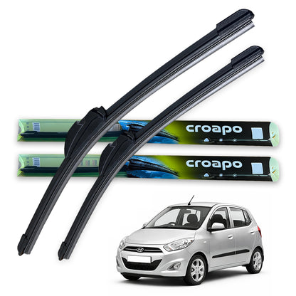 Hyundai Grand i10 Soft Frameless Wiper Blades – 22” Driver & 16” Passenger | Set of 2