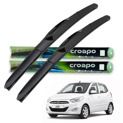 Hyundai i10 Hybrid Wiper Blades – 22” Driver & 16” Passenger | Croapo | Set of 2
