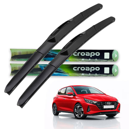 Hyundai i20 (2020) Hybrid Wiper Blades – 24” Driver & 16” Passenger |  Set of 2