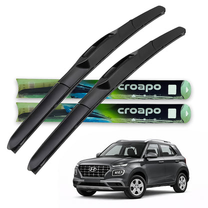 Hyundai Venue (2017) Hybrid Wiper Blades – 24” Driver & 16” Passenger | Set of 2