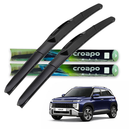 Hyundai Venue Hybrid Wiper Blades – 24” Driver & 18” Passenger | Set of 2