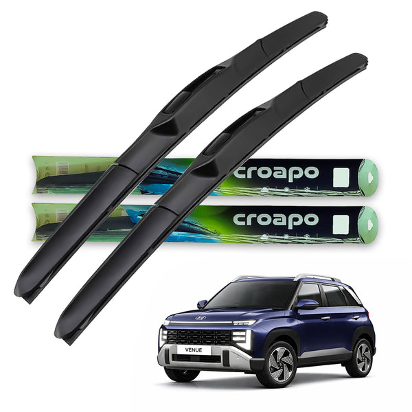 Hyundai Venue Hybrid Wiper Blades – 24” Driver & 18” Passenger | Set of 2