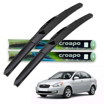 Hyundai Verna (Old Model) Hybrid Wiper Blades – 24” Driver & 16” Passenger | Set of 2