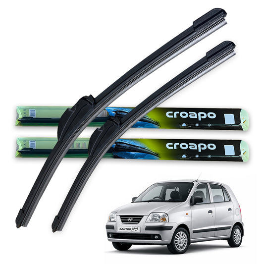 Hyundai Santro Xing Soft Frameless Wiper Blades – 20” Driver & 16” Passenger | Set of 2