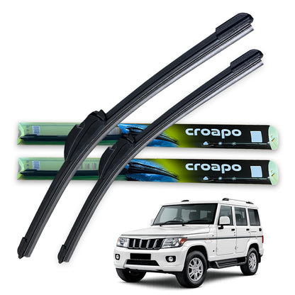 Mahindra Bolero Soft Frameless Wiper Blades – 16” Driver & 16” Passenger | Set of 2
