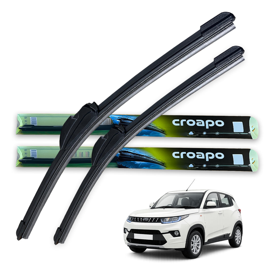 Mahindra KUV100 Soft Frameless Wiper Blades – 20” Driver & 18” Passenger | Set of 2