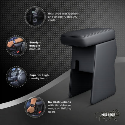 Car Center Armrest with Storage for Maruti Suzuki Grand Vitara – Black